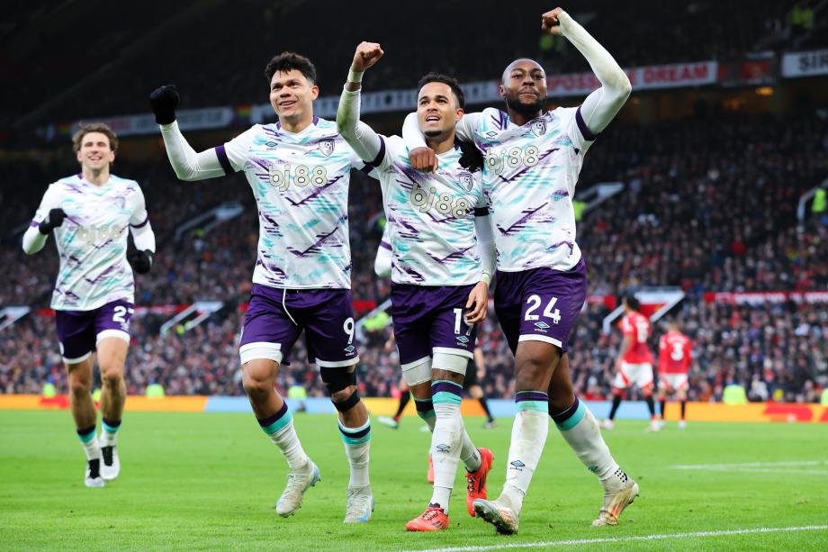 3分钟连丢2球 曼联0-3不敌伯恩茅斯近4轮3负