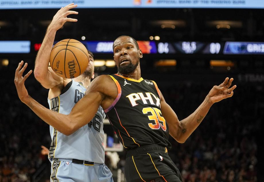 小杰克逊38+10杜兰特29+10 灰熊送太阳3连败