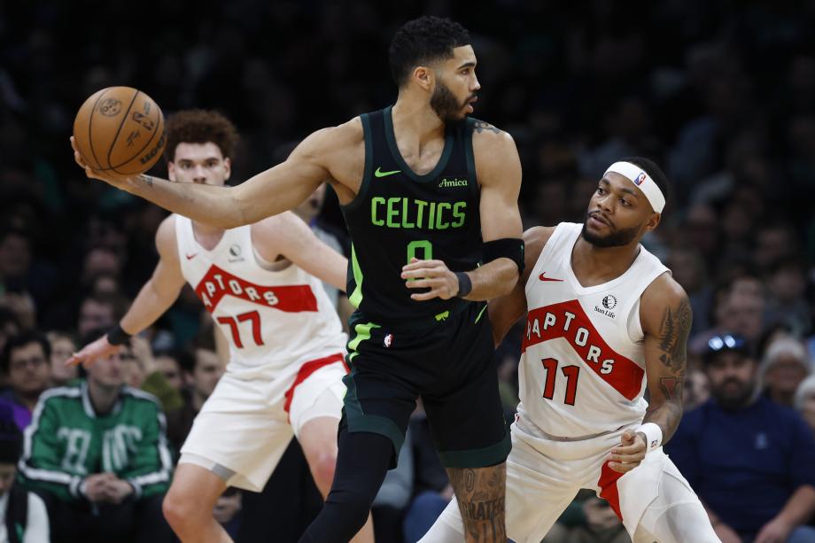 塔图姆23分巴恩斯16+13 凯尔特人狂胜猛龙54分