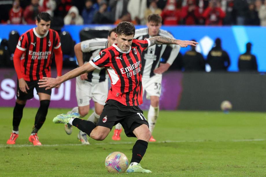 意超杯-AC米兰2-1逆转尤文晋级决赛 将与国米争冠