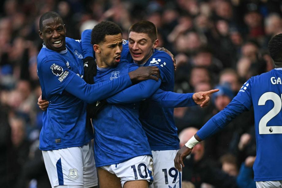 英超-热刺2-3埃弗顿位居联赛倒数第6