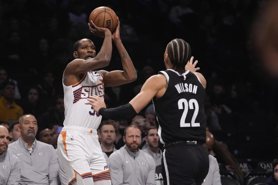 太阳108-84大胜篮网 布克32分杜兰特24+8