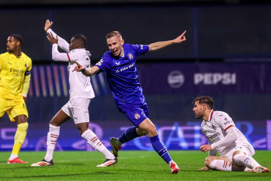 欧冠-普利西奇破门 10人米兰1-2萨格勒布迪纳摩