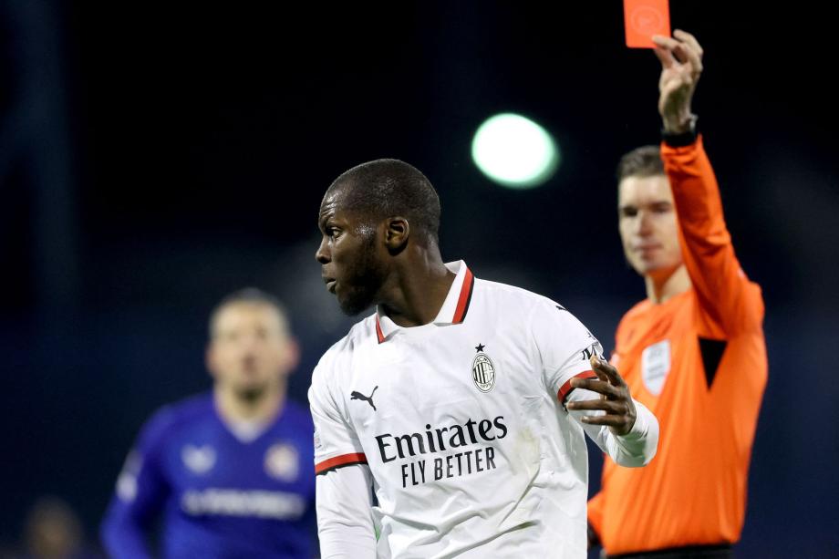 欧冠-普利西奇破门 10人米兰1-2萨格勒布迪纳摩