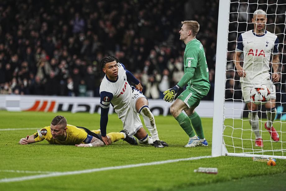 欧联-斯卡利特传射 热刺3-0以第四名晋级16强