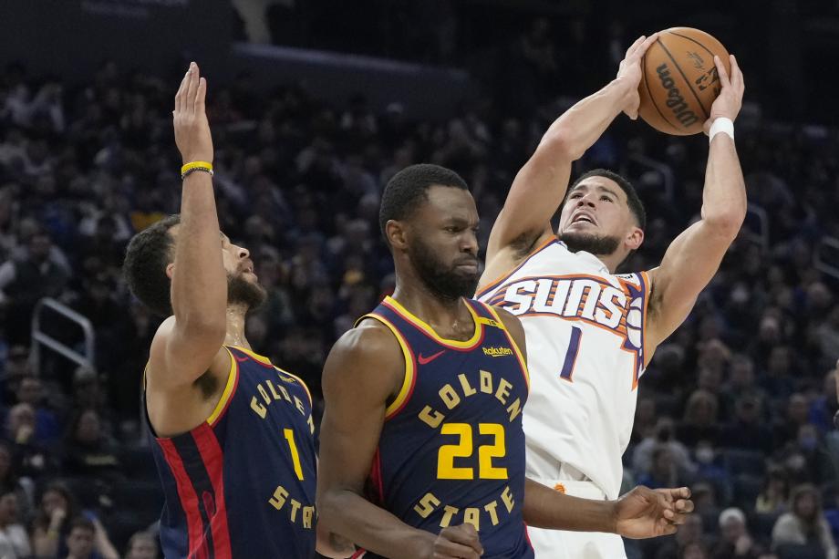 布克31+11库里14分 太阳客场终结勇士连胜