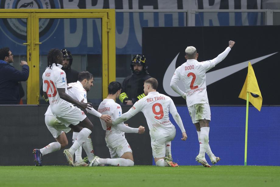 意甲-阿瑙替补制胜 国米2-1佛罗伦萨距榜首1分