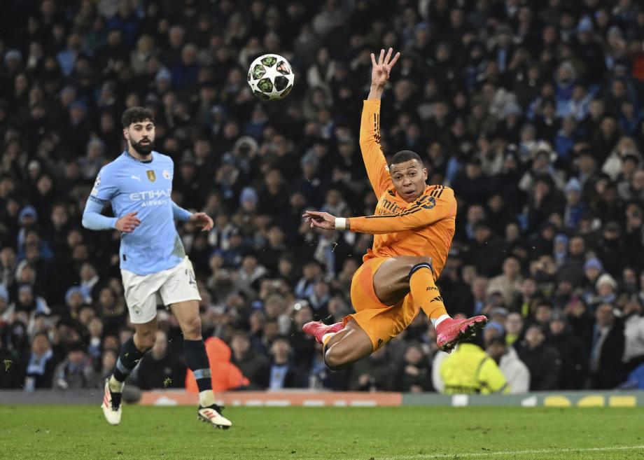 欧冠-贝林厄姆绝杀姆巴佩破门 皇马客场3-2胜曼城