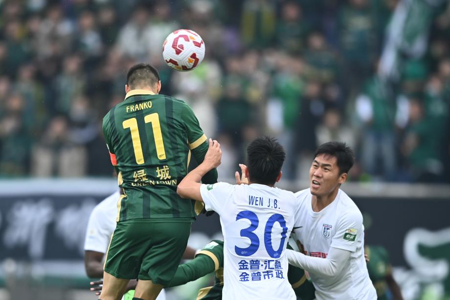 中超-弗兰克破门卡兰加进球 大连英博1-1浙江队