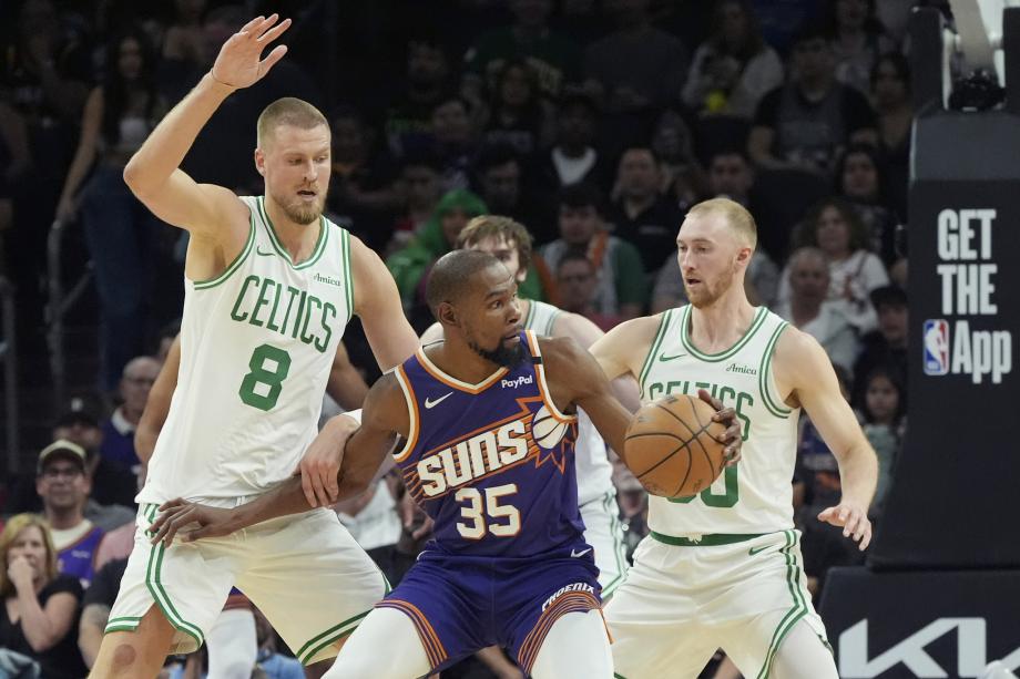 波尔津吉斯30+8杜兰特空砍30分 凯尔特人胜太阳