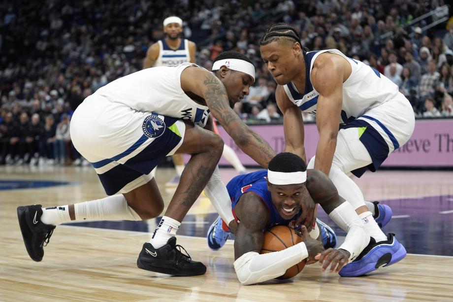 7人因冲突遭驱逐爱德华兹25+6 森林狼逆转活塞