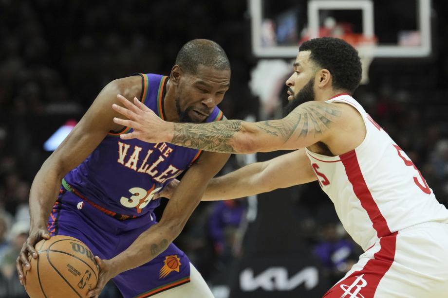 杰伦·格林砍33分杜兰特伤退 火箭赛季三杀太阳