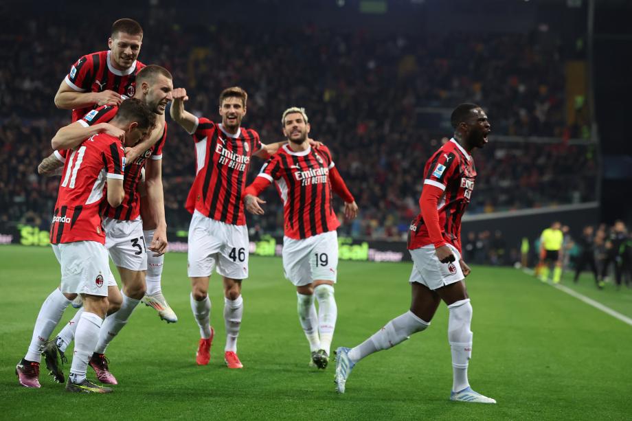 莱奥传射特奥破门 AC米兰4-0大胜乌迪内斯