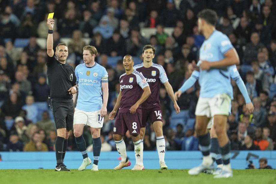 英超-努内斯94分钟绝杀 曼城2-1维拉暂升第三