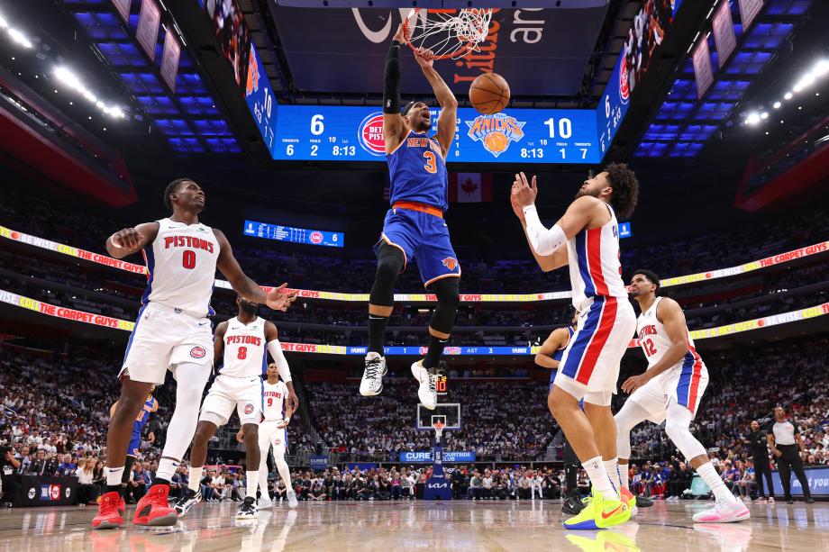 唐斯31+8 尼克斯险胜活塞总比分2-1