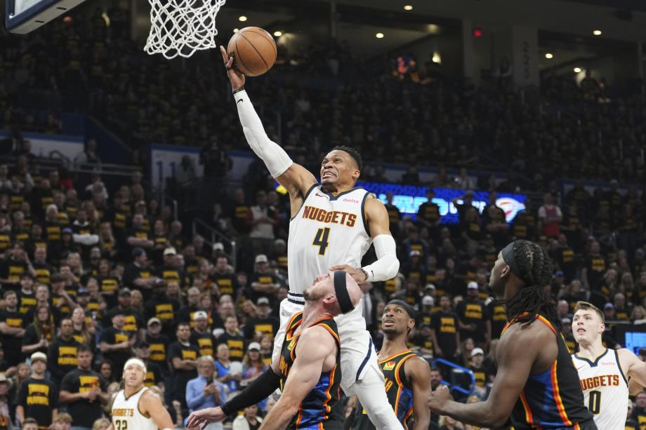 亚历山大34+8约基奇6犯 雷霆狂胜掘金总分1-1