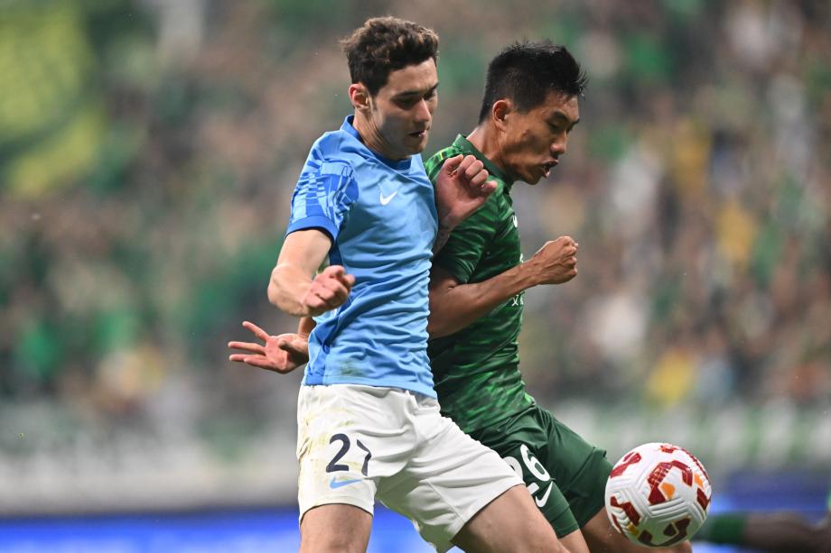 中超-国安3-1新鹏城豪取5连胜 少赛1场落后榜首4分