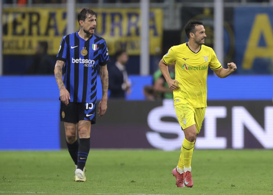 比塞克破门+送点佩德罗双响 国米2-2拉齐奥