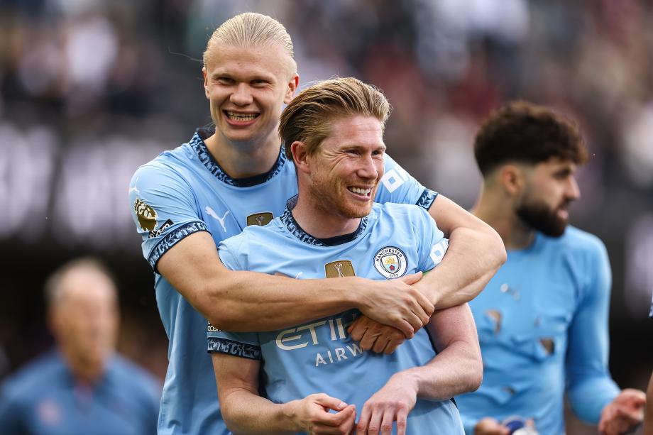 京多安倒钩哈兰德点射 曼城2-0富勒姆获联赛第3