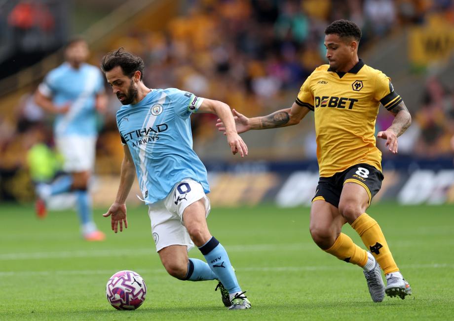 英超：哈兰德双响 曼城4-0狼队新赛季开门红