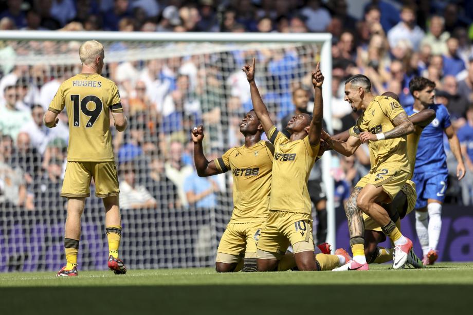 英超-埃泽破门无效 切尔西19脚射门0-0水晶宫