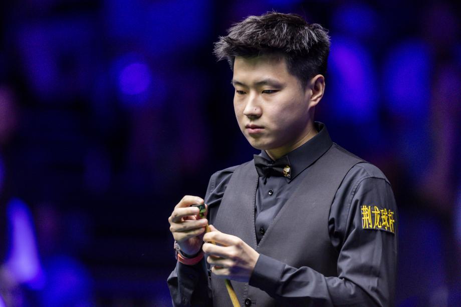 [图]斯诺克武汉公开赛：赵心童打败史蒂文斯晋级32强买球网体育信息