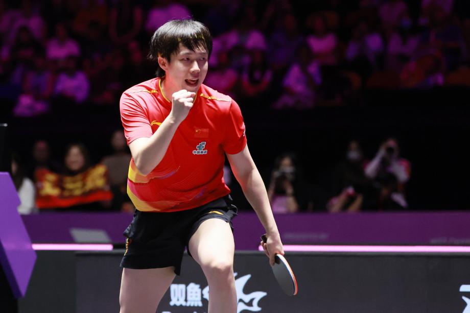 [图]WTT澳门冠军赛：王楚钦4-0林昀儒 晋级男单四强体育赛事直播