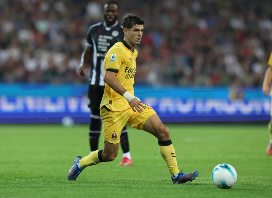 意甲-普利西奇梅开二度 AC米兰3-0完胜乌迪内斯