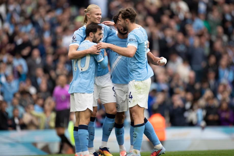 哈兰德双响努内斯破门 曼城主场5-1胜伯恩利