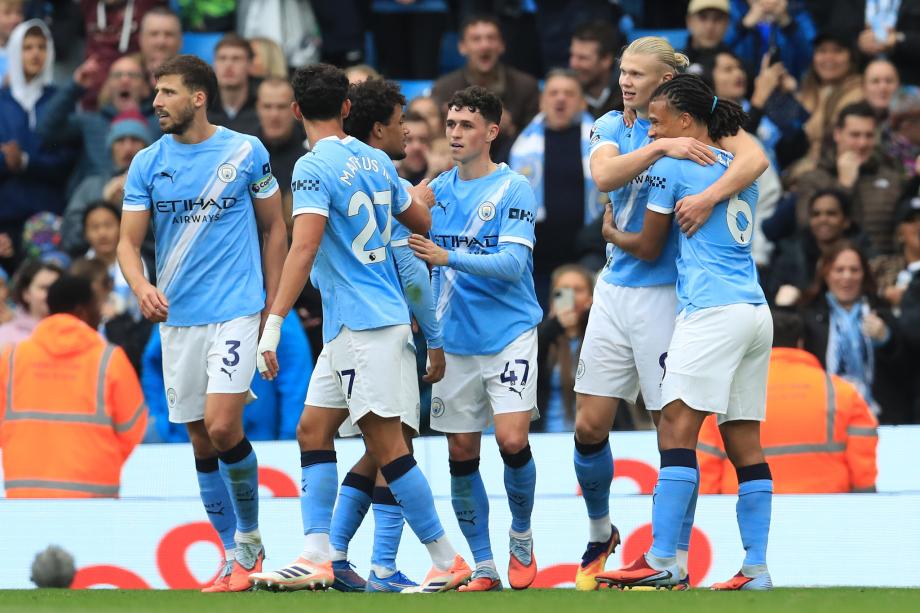 哈兰德双响努内斯破门 曼城主场5-1胜伯恩利