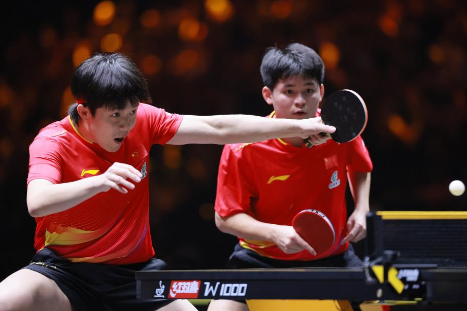 [图]WTT中国大满贯 王楚钦/林诗栋完胜队友夺冠