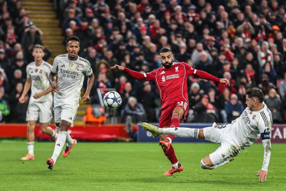 麦卡利斯特头球制胜 利物浦1-0送皇马欧冠首败