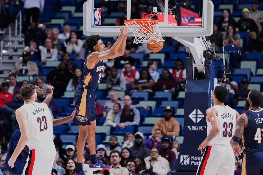 夏普35+5阿夫迪亚32分 开拓者力擒鹈鹕