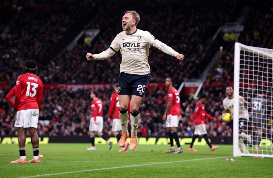 英超：达洛特破门 曼联1-1西汉姆联近5轮仅1胜