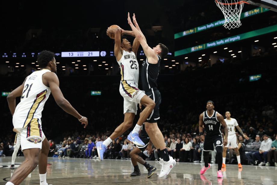 小波特35+9克拉克斯顿三双 篮网送鹈鹕6连败