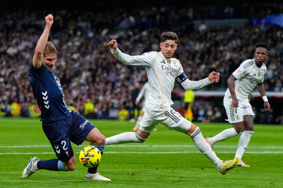 西甲-斯维德贝里破门 皇马0-2塞尔塔落后榜首4分