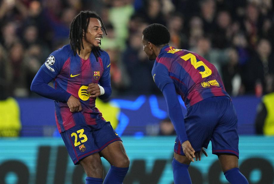 孔德双响亚马尔拉什福德助攻 巴萨2-1法兰克福