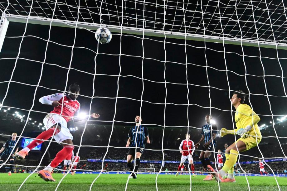 欧冠：马杜埃凯双响 阿森纳3-0布鲁日6战全胜领跑