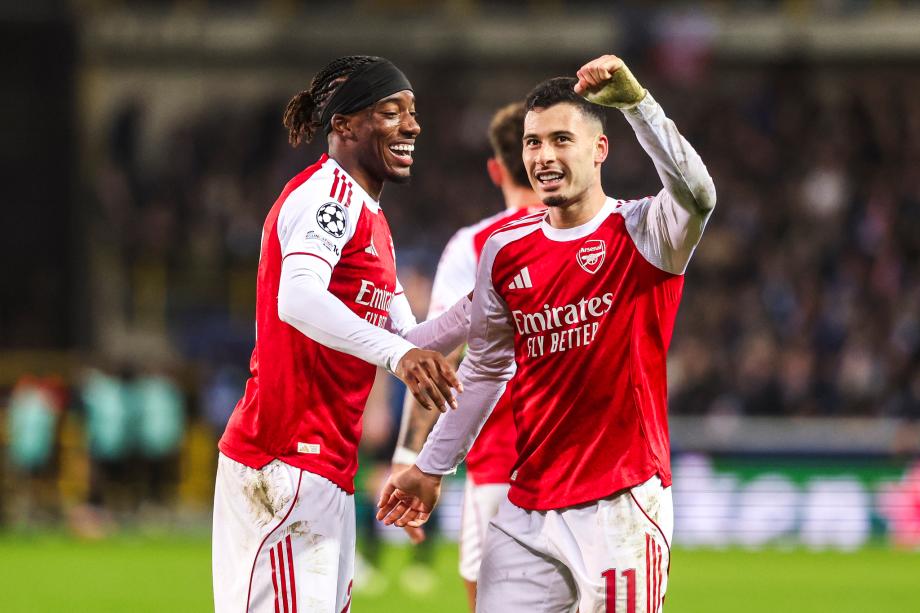 欧冠：马杜埃凯双响 阿森纳3-0布鲁日6战全胜领跑