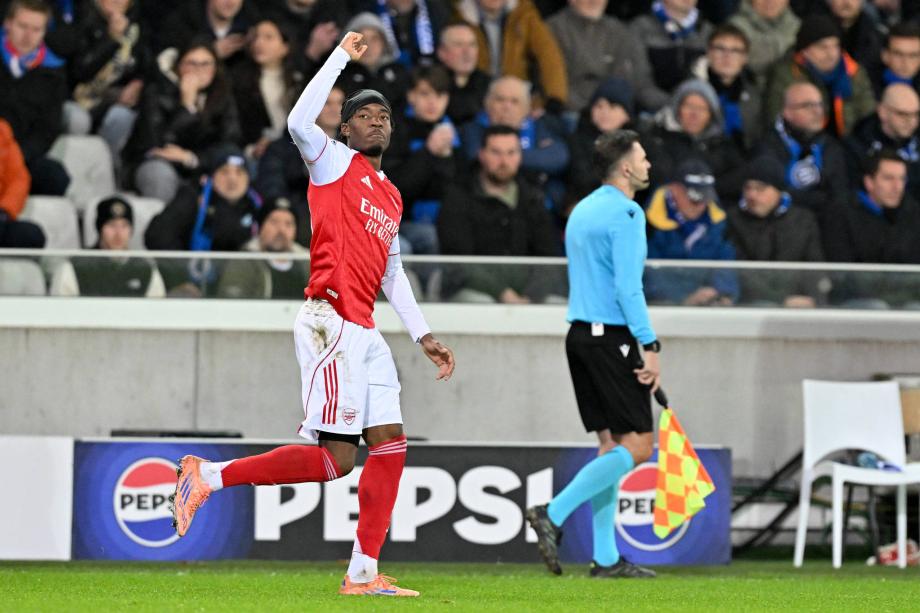 欧冠：马杜埃凯双响 阿森纳3-0布鲁日6战全胜领跑