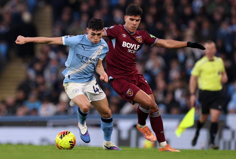 哈兰德双响赖因德斯建功 曼城3-0西汉姆联