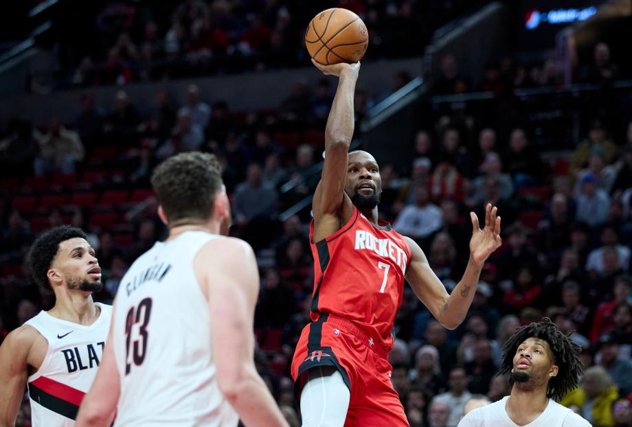 杨瀚森3分3板2助阿夫迪亚41分 开拓者1分险胜火箭