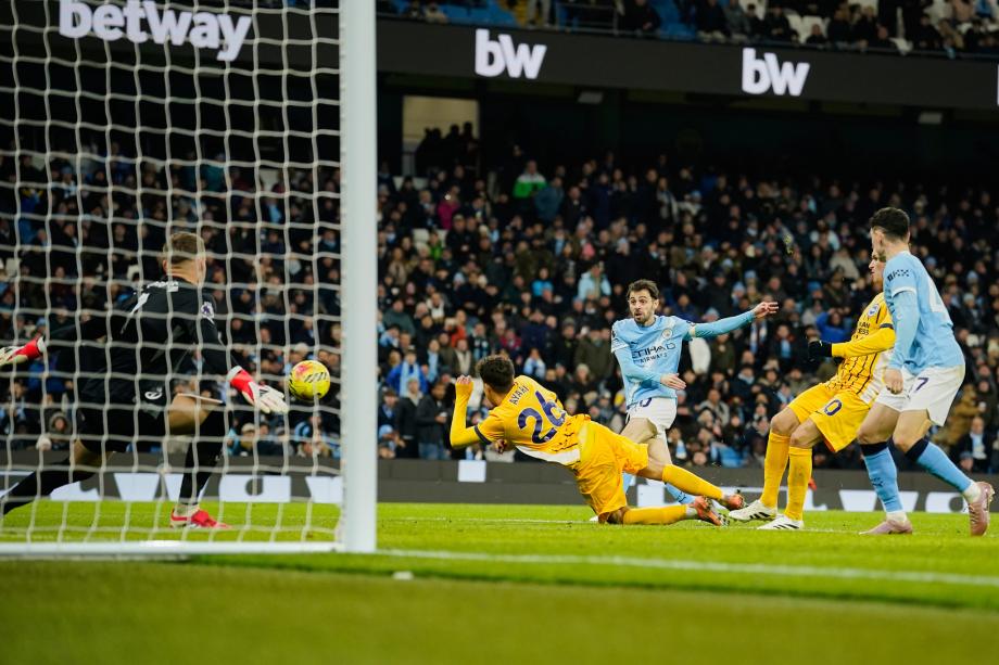 英超-哈兰德点射多库造点 曼城1-1布莱顿