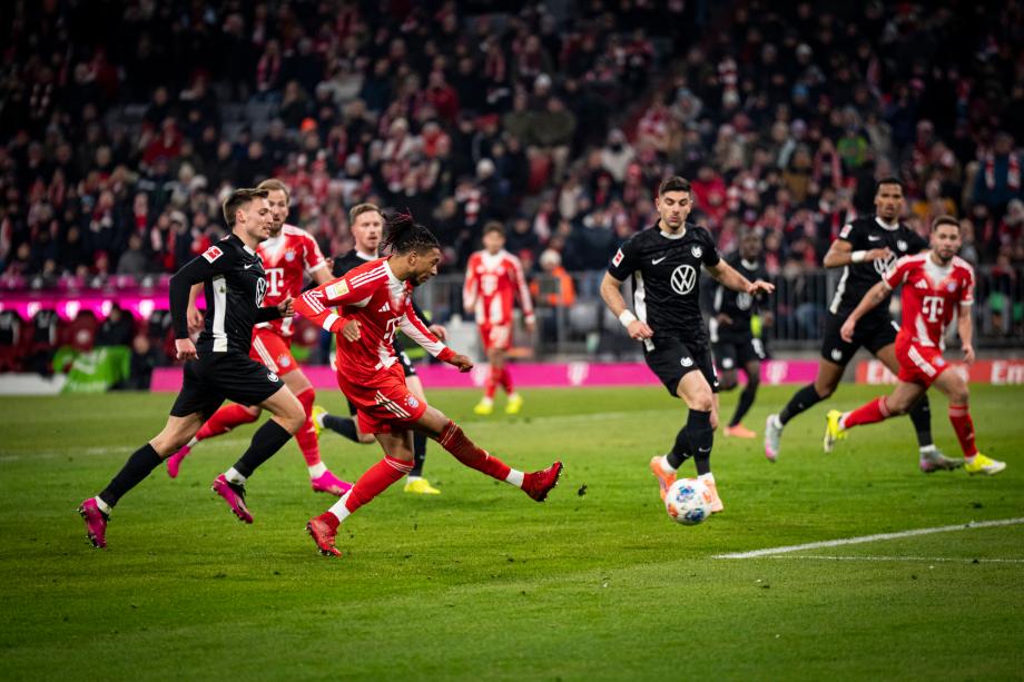 德甲-奥利塞2射1传迪亚斯破门 拜仁8-1狼堡