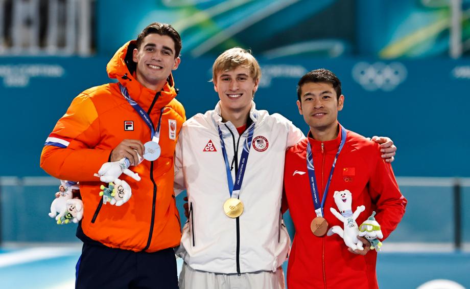 [图]速率溜冰须眉1000米 好意思国选手夺冠宁忠岩第三体育最新信息