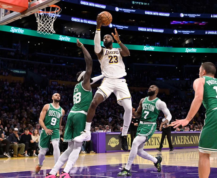 詹姆斯20分东契奇25分 湖人22分惨败凯尔特人