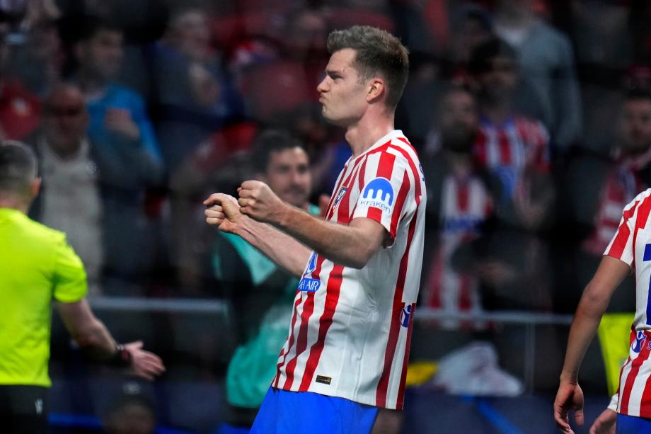 瑟尔洛特戴帽 马竞总分7-4布鲁日进欧冠16强