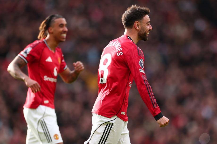 英超-B费传射舍什科破门 曼联2-1逆转10人水晶宫