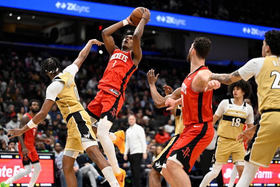 申京32+12杜兰特30+7 火箭送奇才5连败