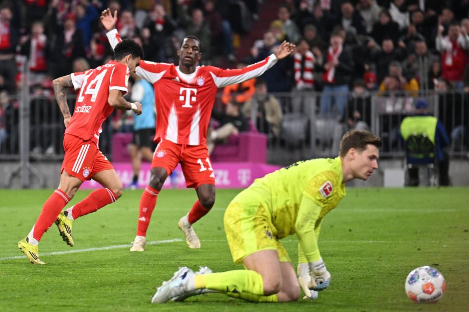 德甲-杰克逊造红+破门 拜仁4-1门兴先赛14分领跑